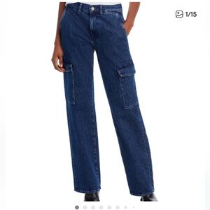 7 For All Mankind Men's Dark Blue Straight Jeans